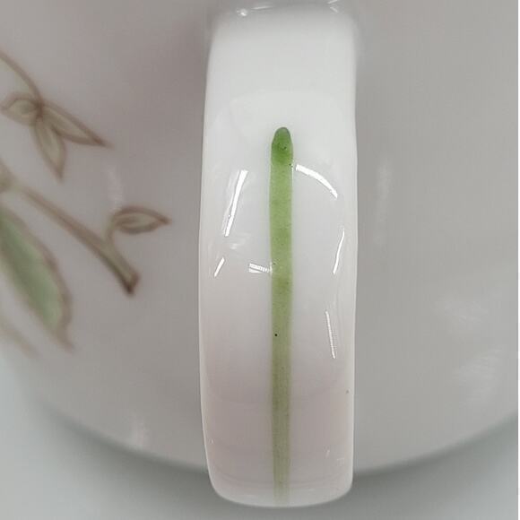 HP Vintage Dolphin Japan Porcelain Berry Strawberry 2 Snack Plate Cup Set 1-2 - Picture 12 of 13